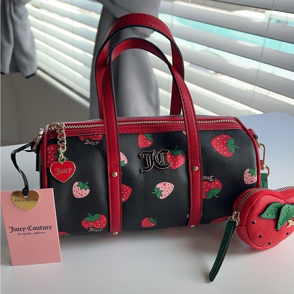 Juicy Couture Strawberry Mini Barrel Bag🍓